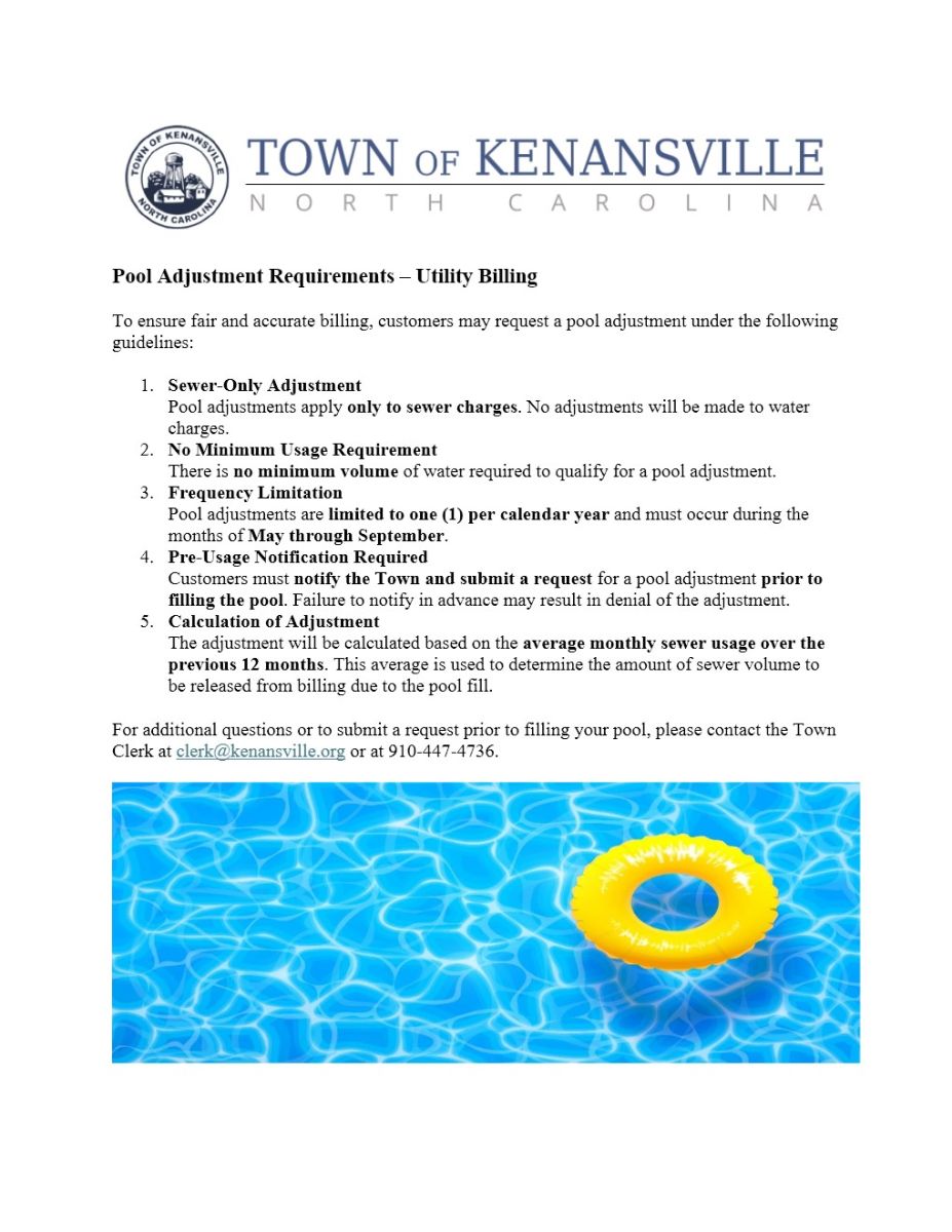 Image of pool with a yellow float